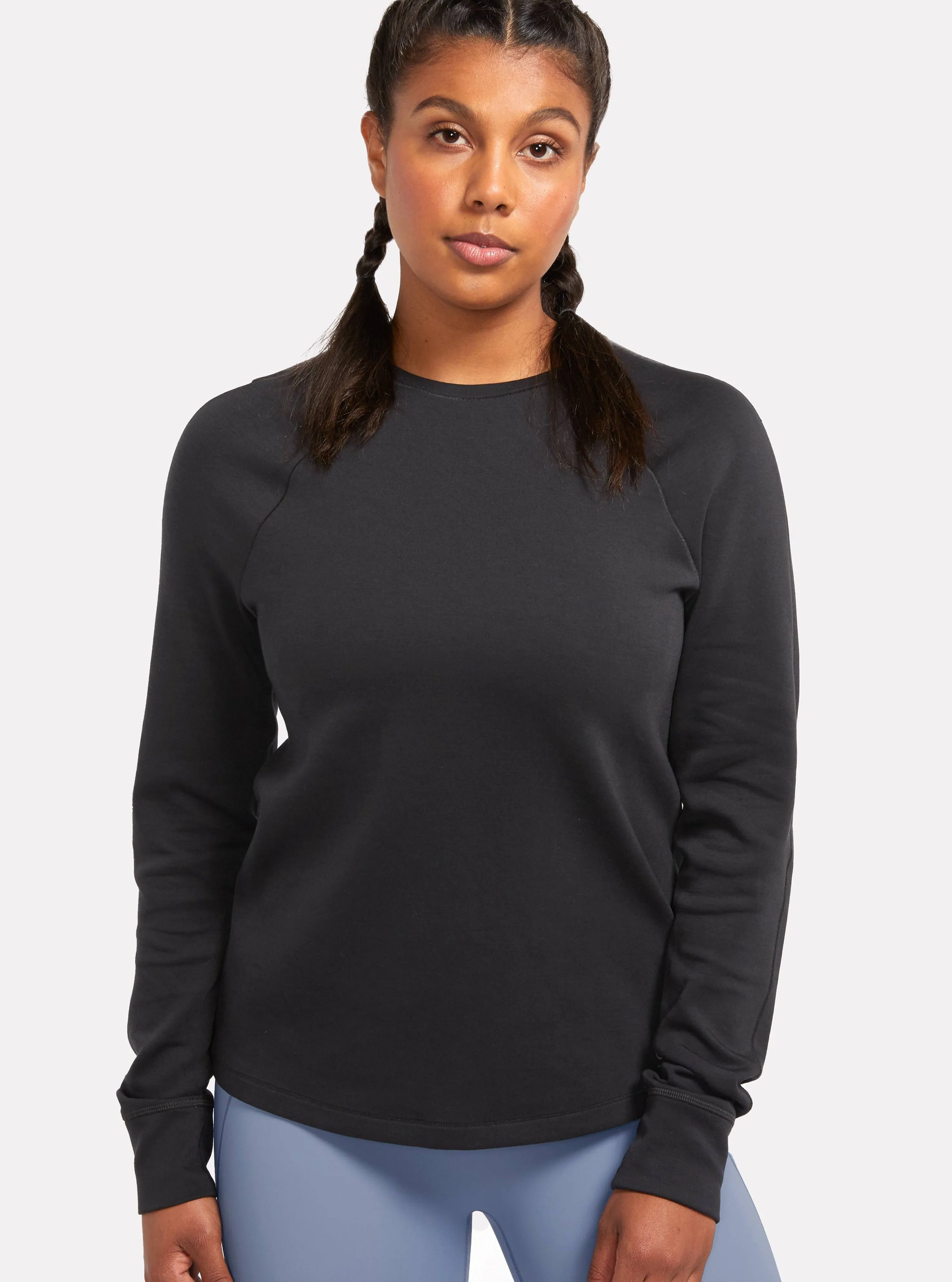 ALRN Raglan Thermal Crew - Black