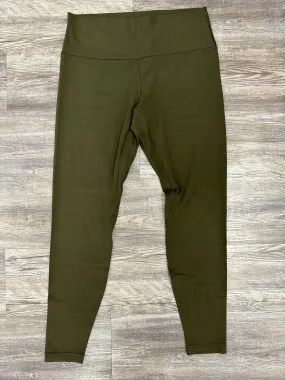 Athletic Leggings By Lululemon In Green, Size: 12