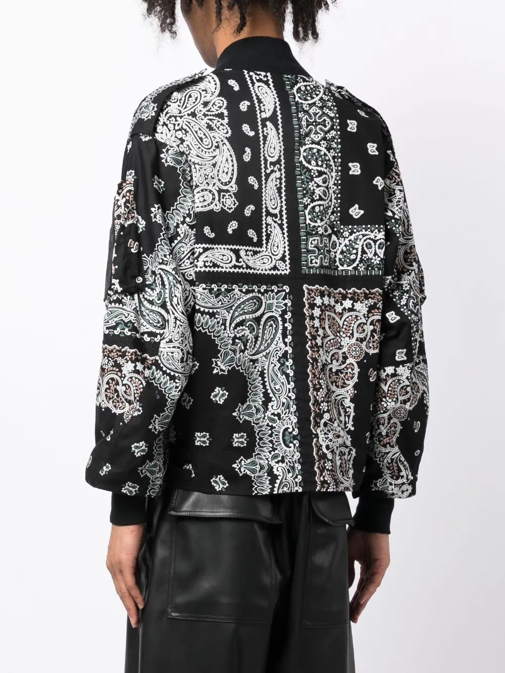 Bandana-Print Cotton Bomber Jacket