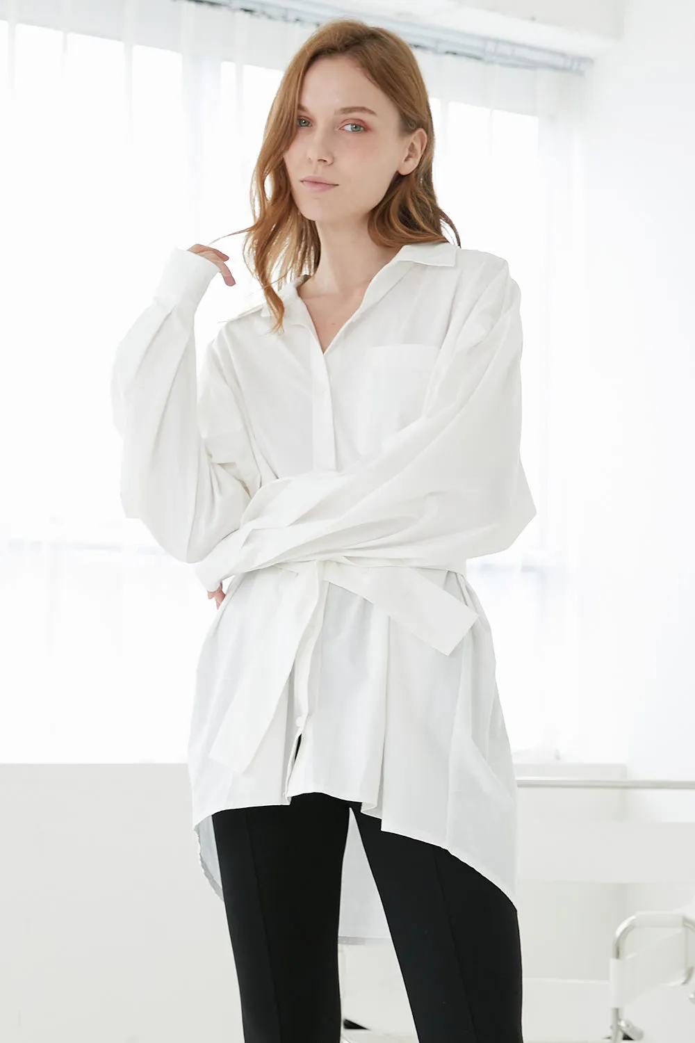 Belen Balloon Sleeve Long Shirt