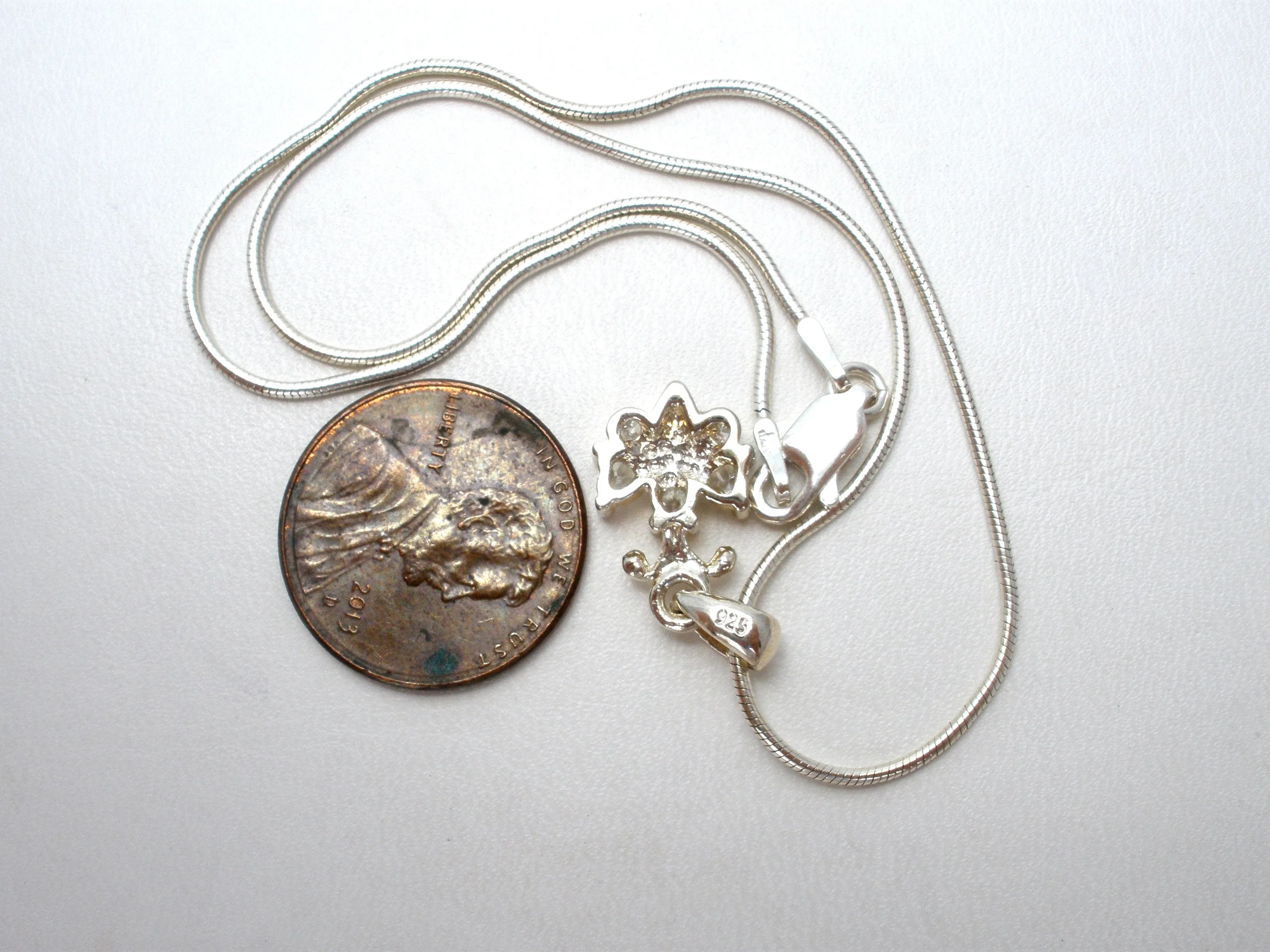 Child's Sterling Silver 12" Necklace with Bee Pendant