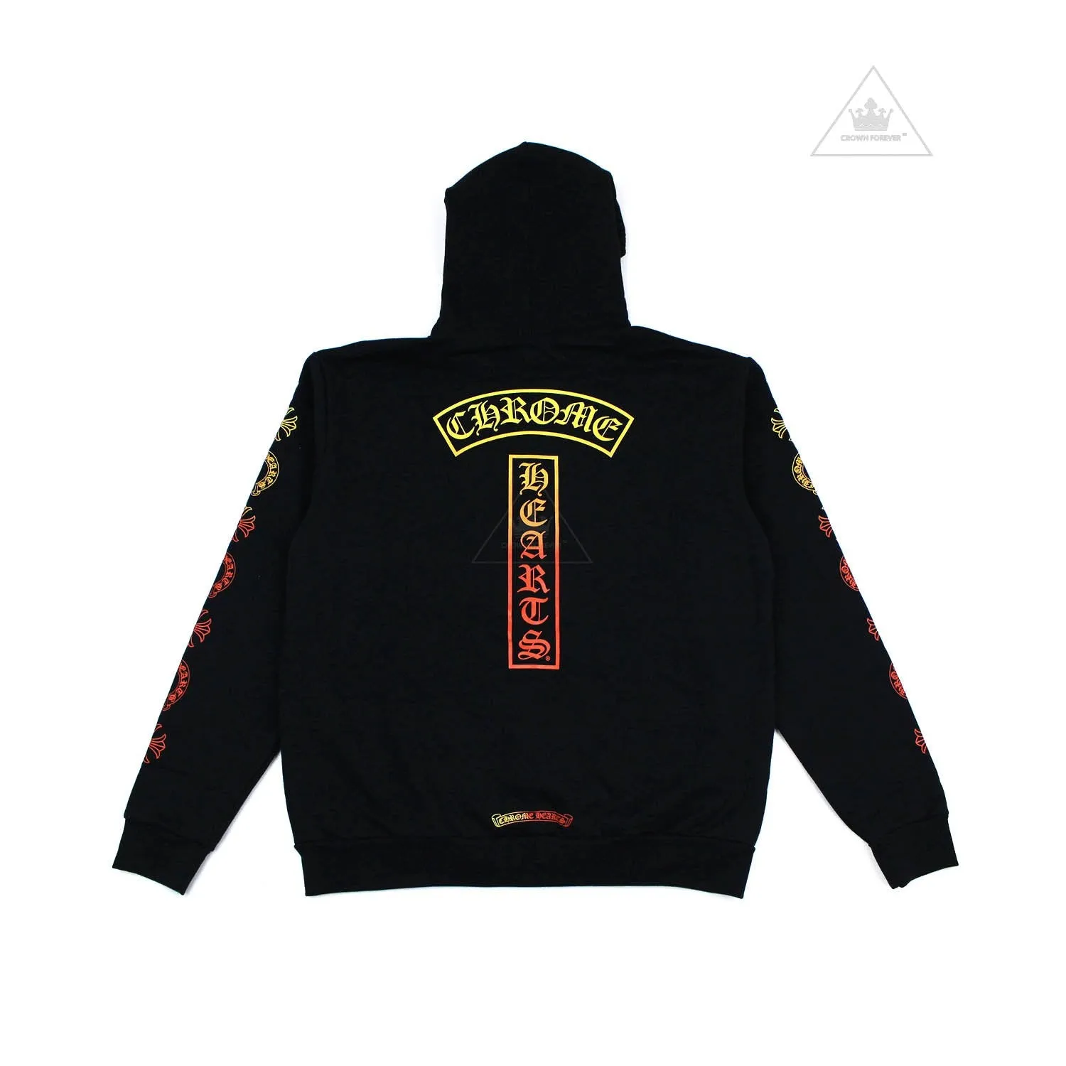 Chrome Hearts "Multicolor T Logo" Pullover Hoodie Black