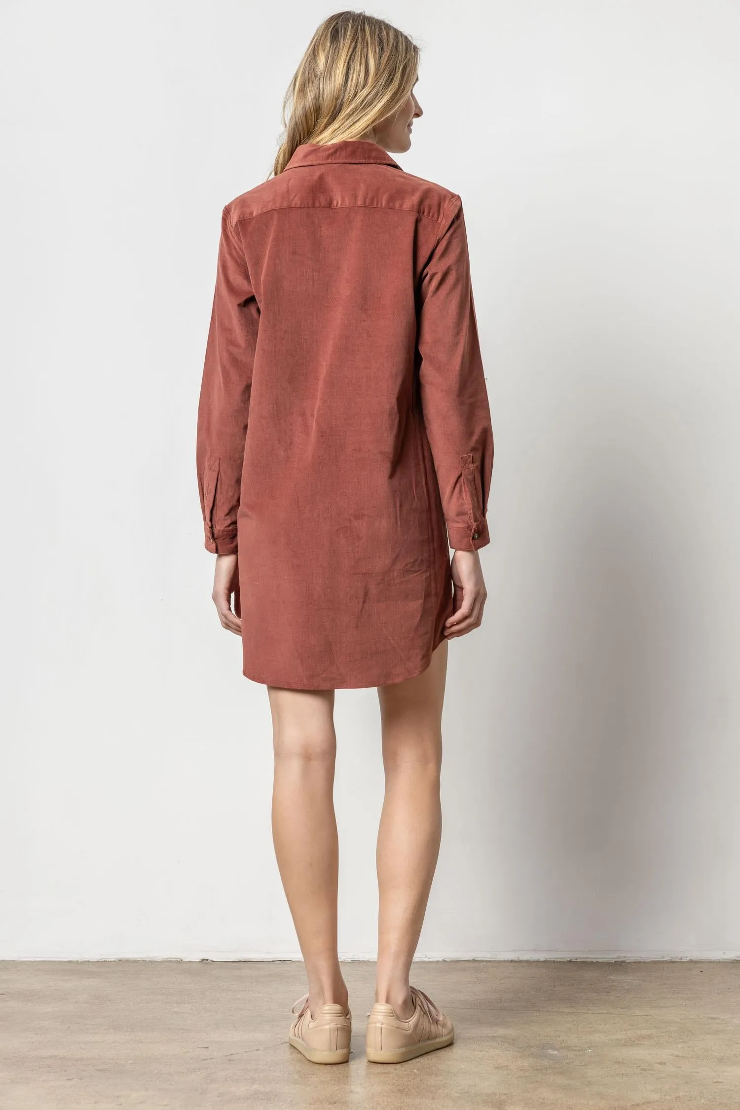 Corduroy Shirt Dress