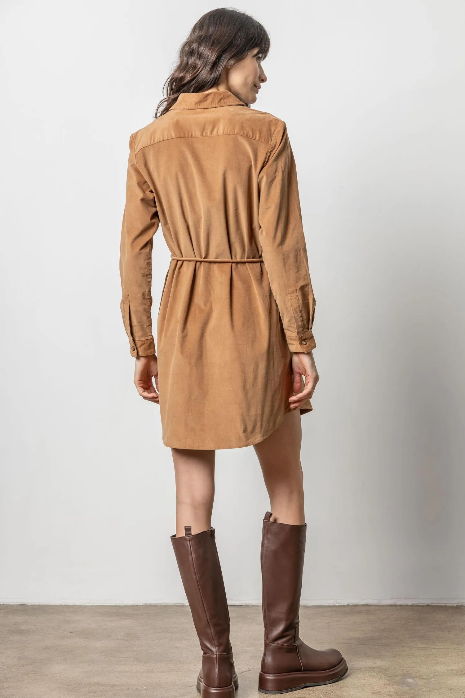 Corduroy Shirt Dress