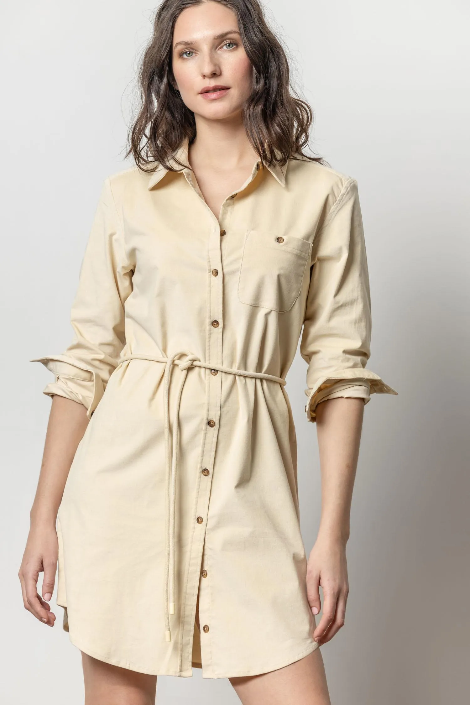 Corduroy Shirt Dress