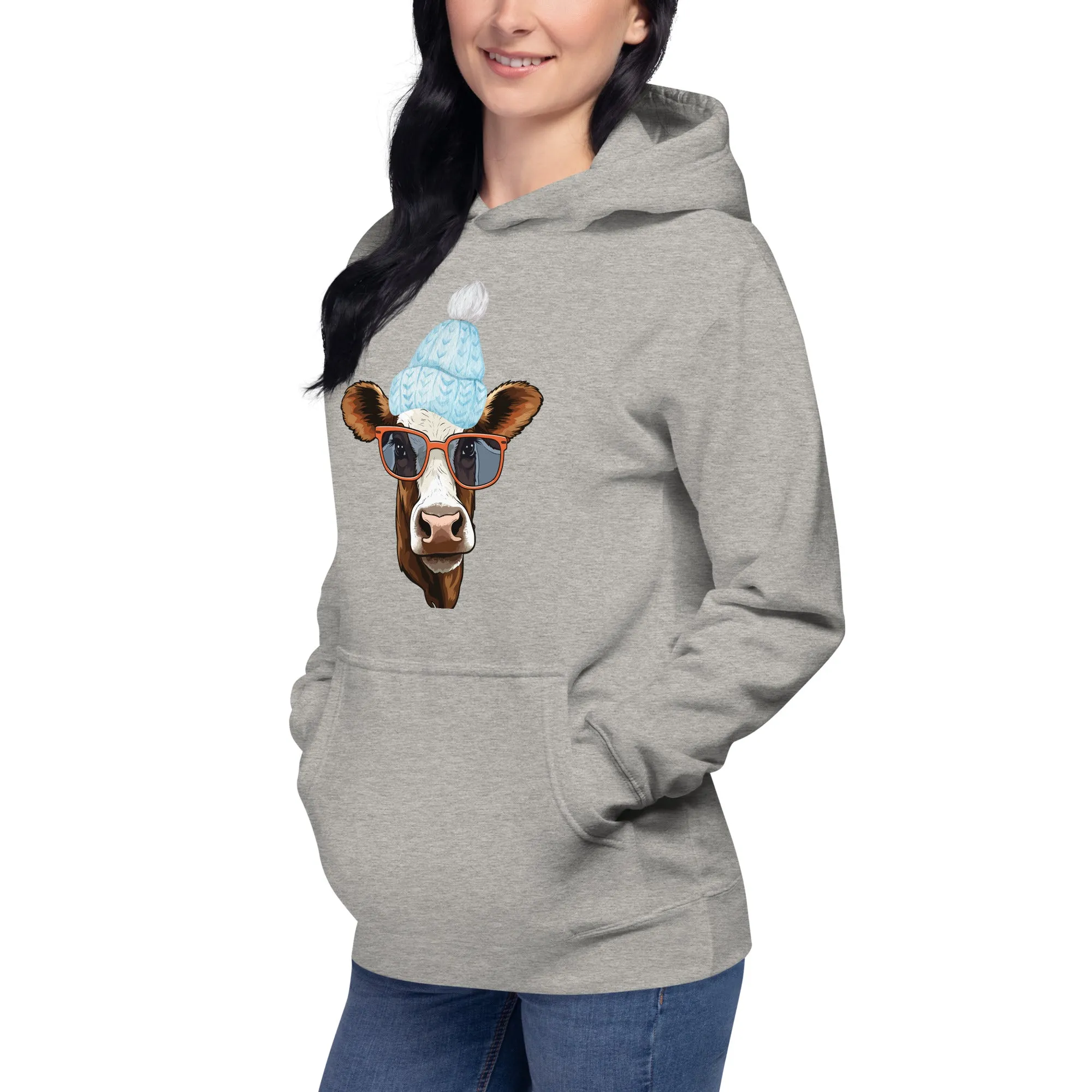 Cow Lovers Cozy Cotton Unisex Hoodie Perfect for Sweatshirt Weather, lioness-love