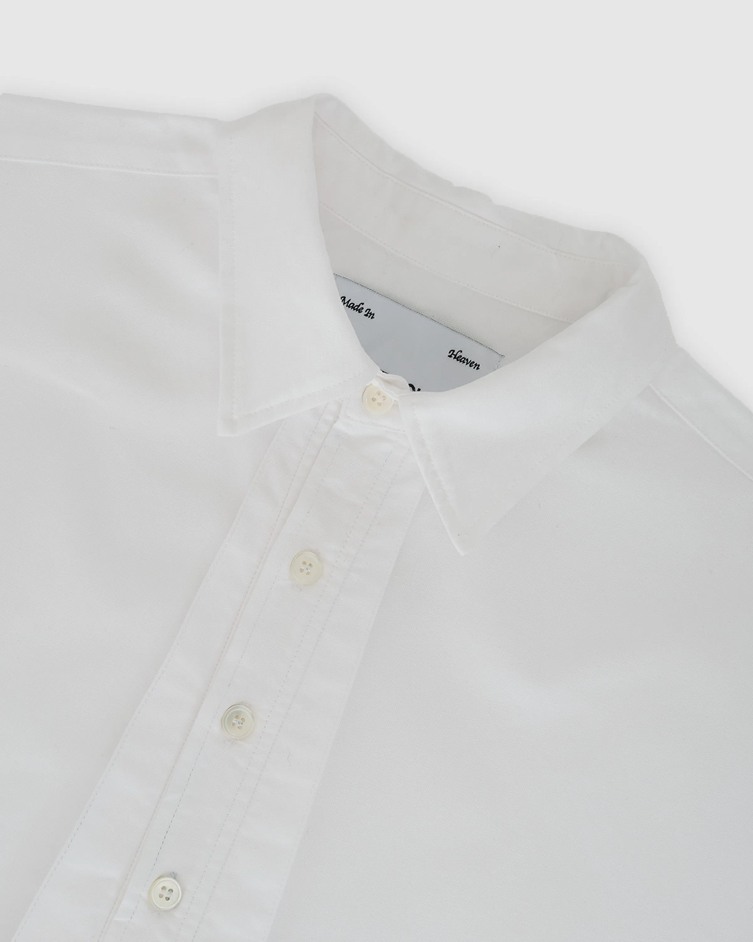 CROP TIE PLACKET DRESS SHIRT