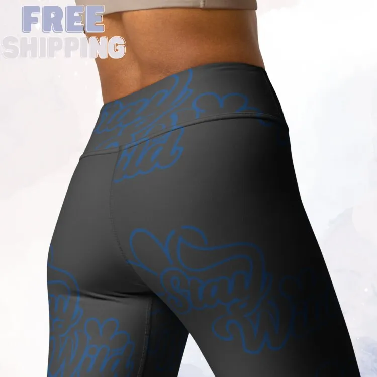 Cute Stay Wild Gray Leggings