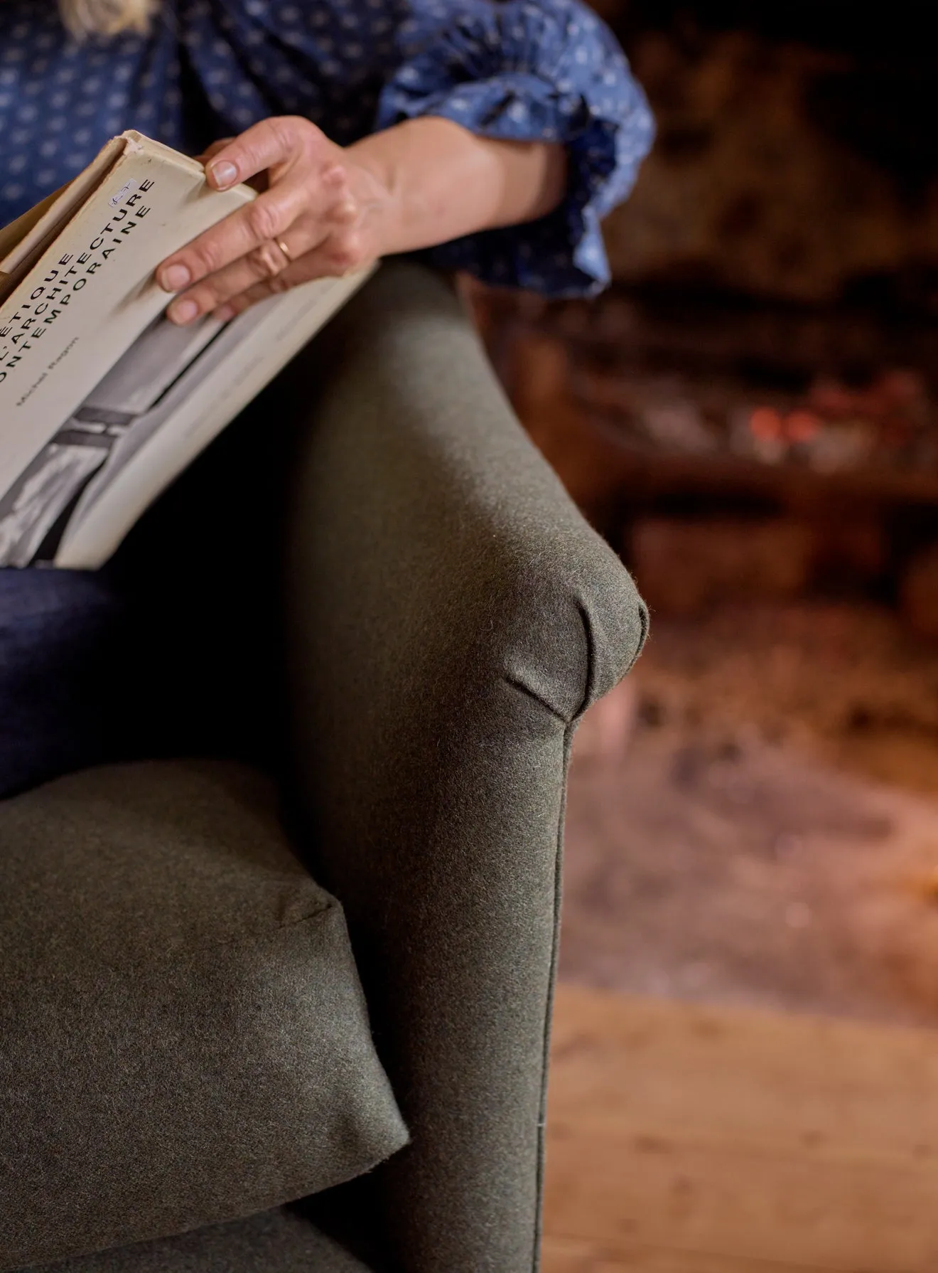 Elbert Armchair, Flax Linen