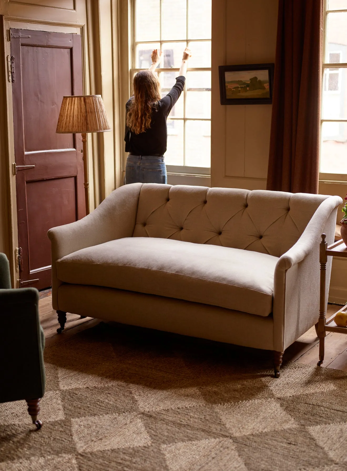 Elbert Sofa, Ecru Linen