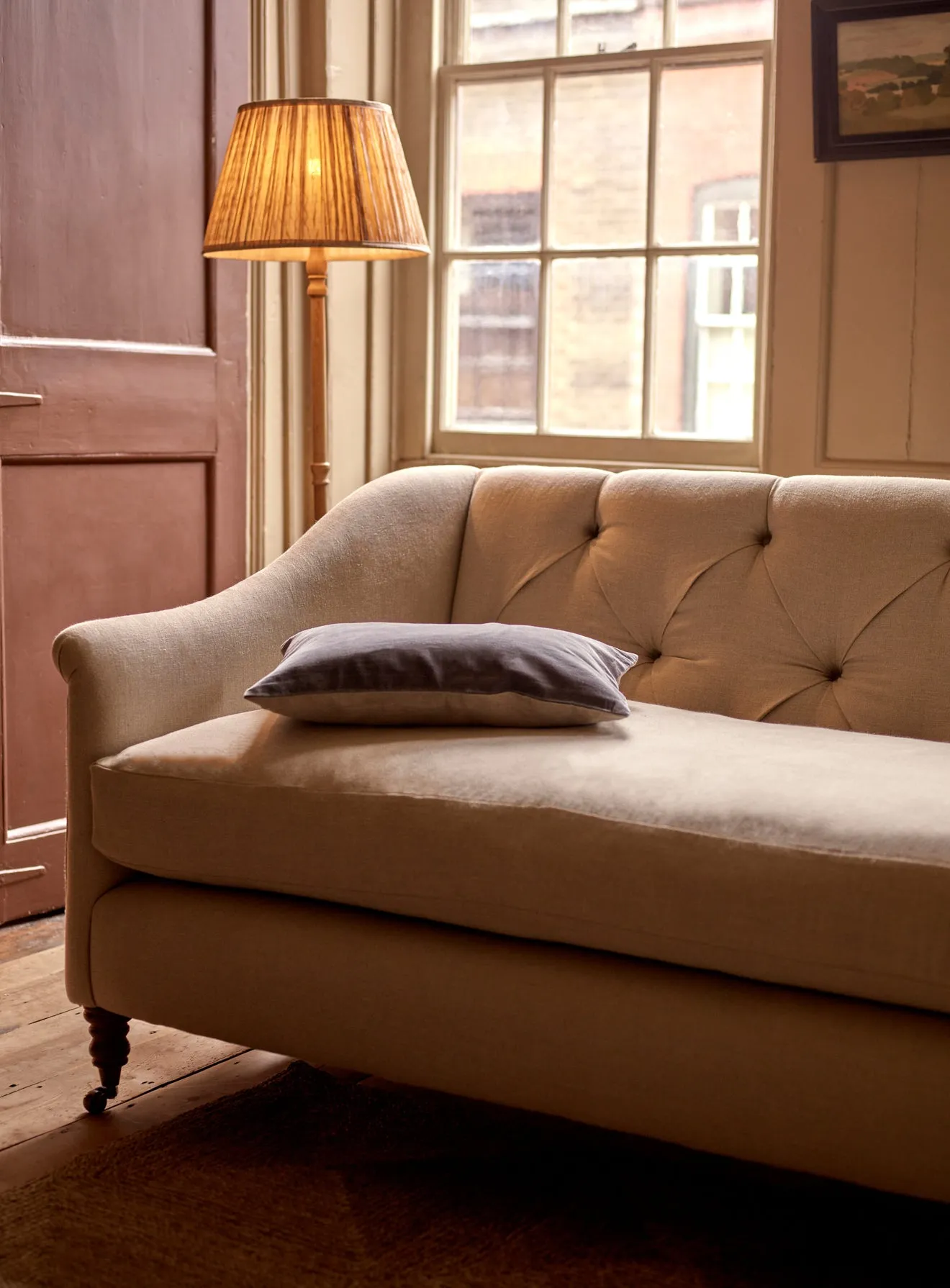 Elbert Sofa, Ecru Linen