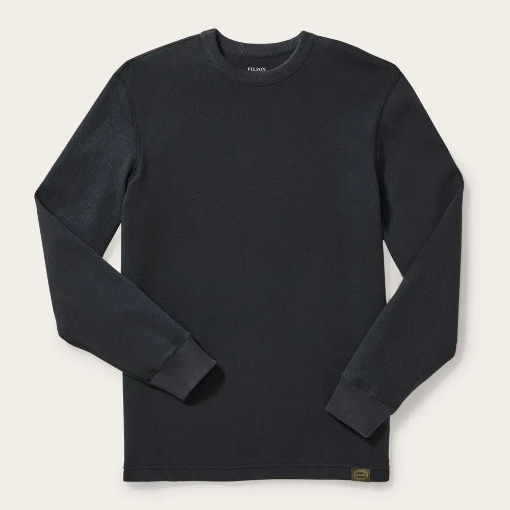 Filson Waffle Knit Thermal Crew Neck L/S Top Navy