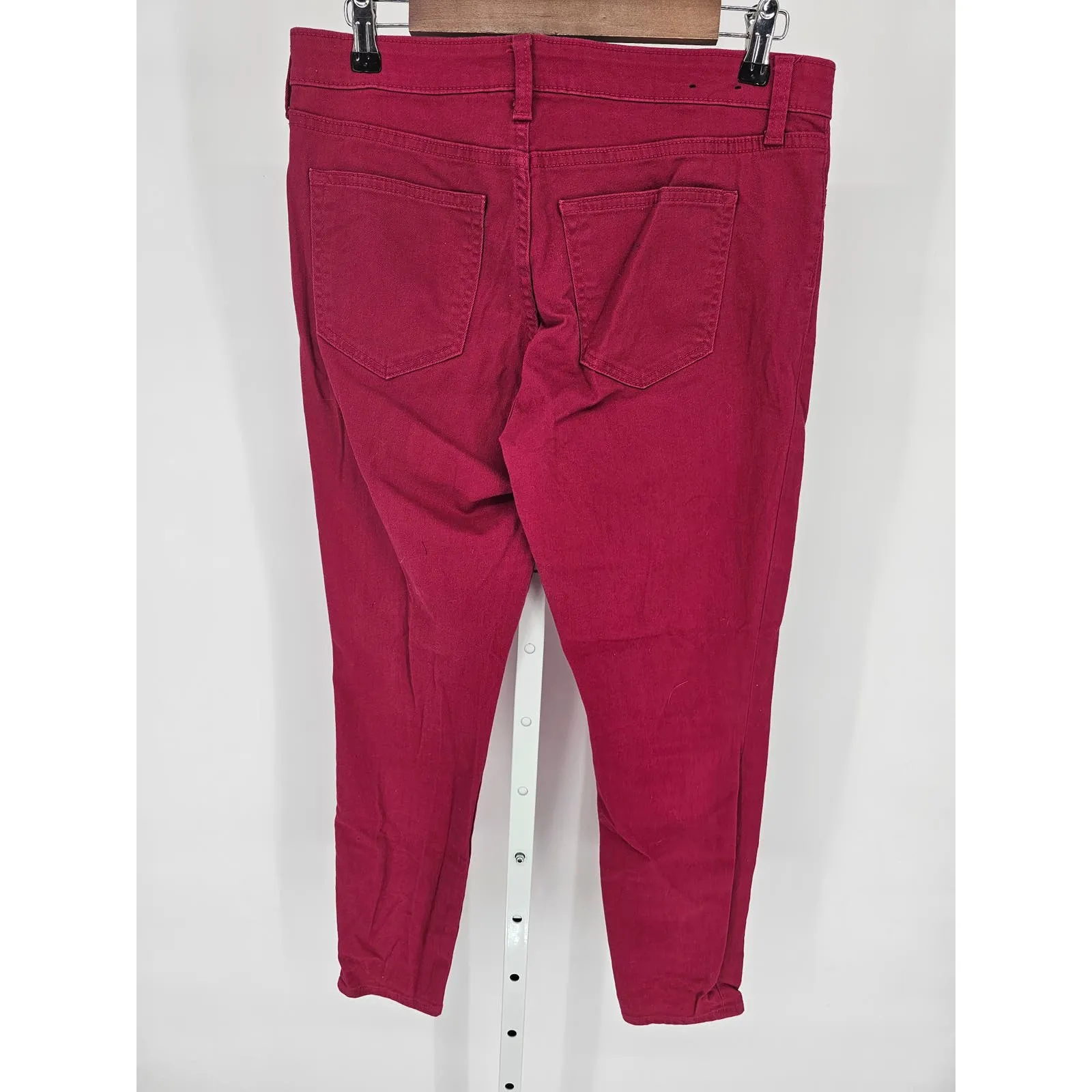 GAP Womens Sz 6 (28") Denim Legging Dark Pink Skinny Jeans