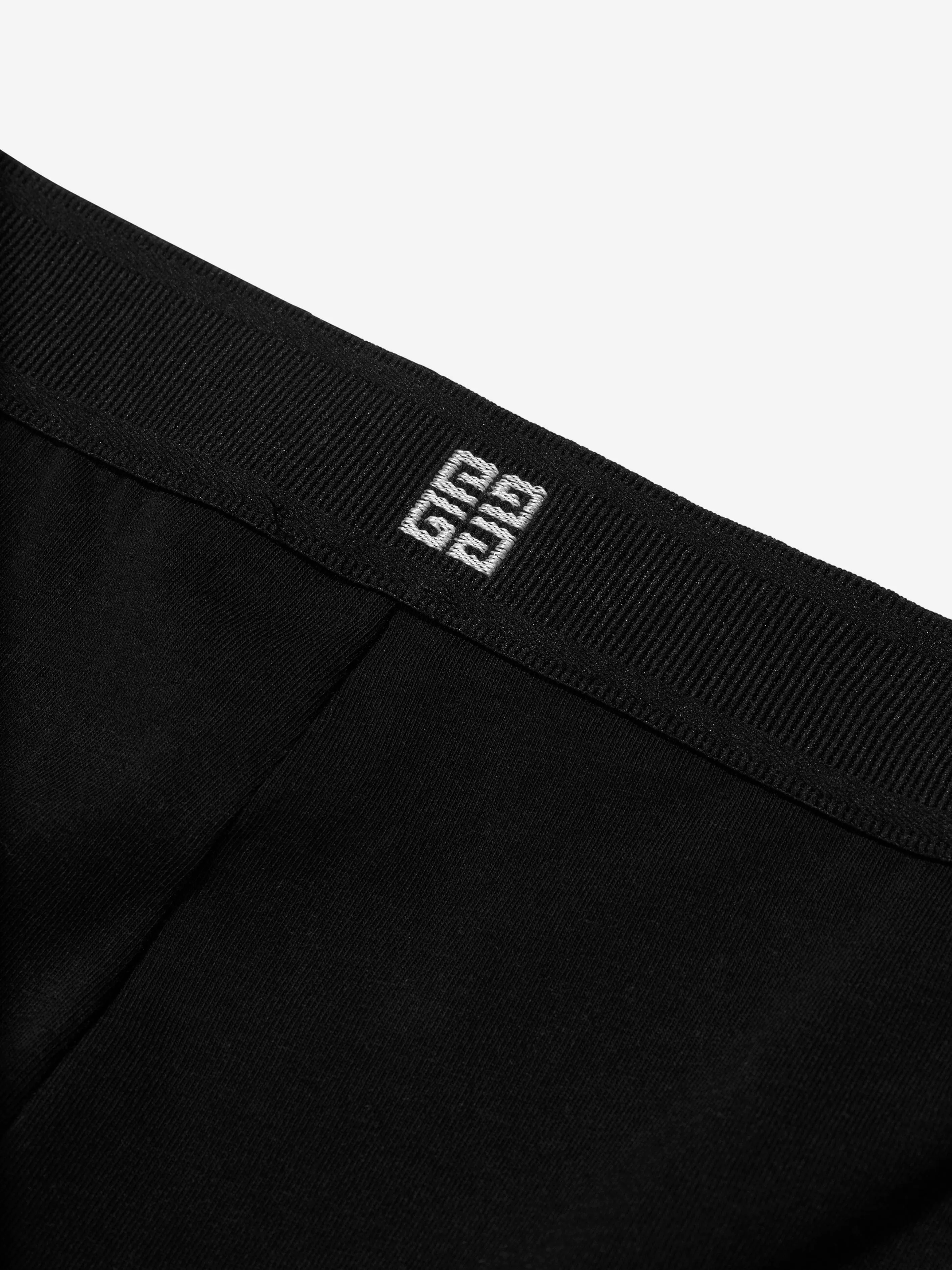 Givenchy Girls Organic Cotton Logo Leggings in Black