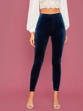 Glamorous Plain Cropped Women Leggings