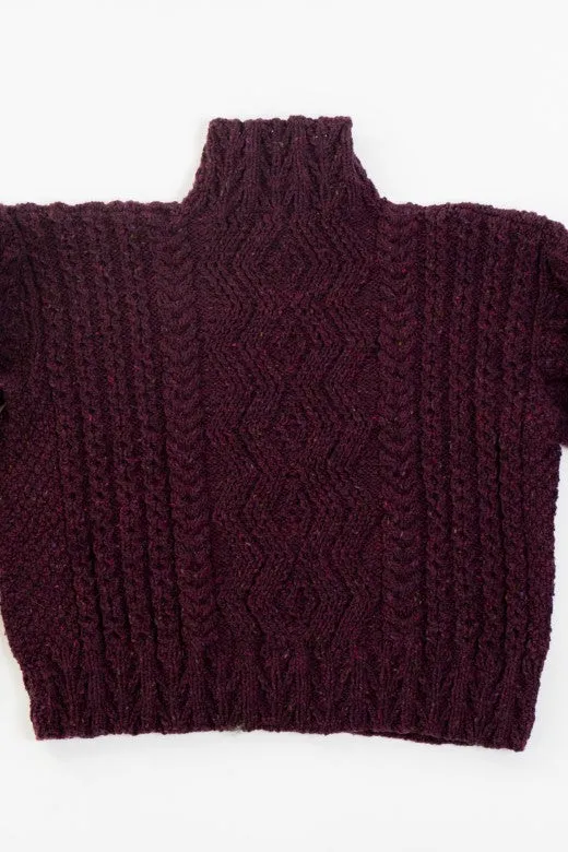 Handknit Aran Box Jumper