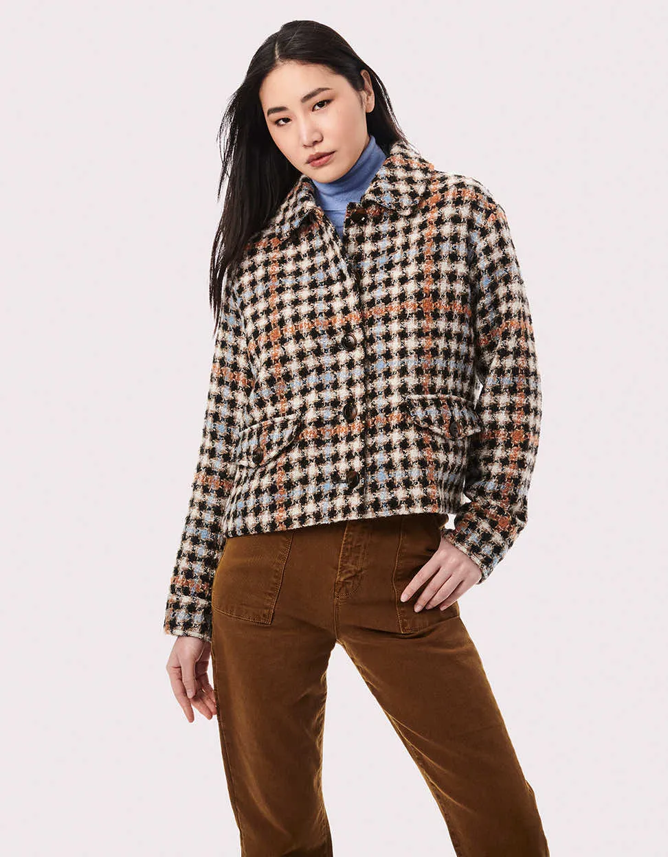 Hayden Houndstooth Wool Jacket