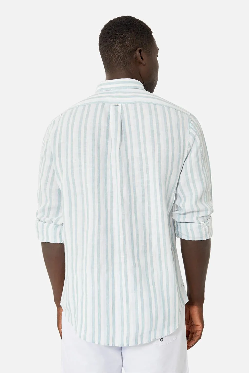 Industrie - The Lindeman Linen Shirt - Stripe - Light Blue & White