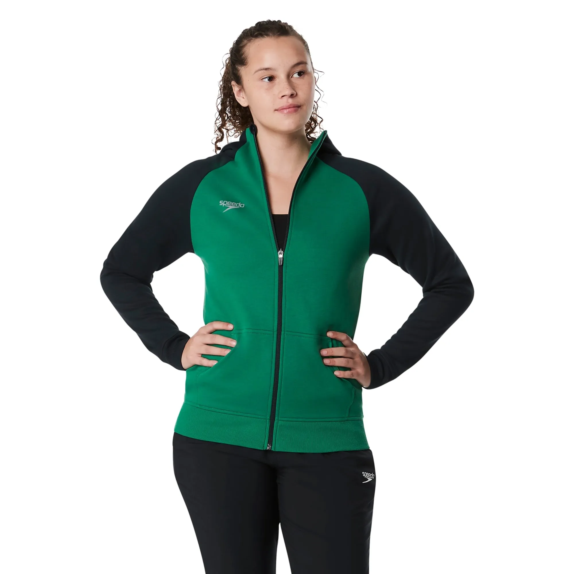 Jersey Diving Academy _SPEEDO Adult Hooded Warm Up Jacket  Female