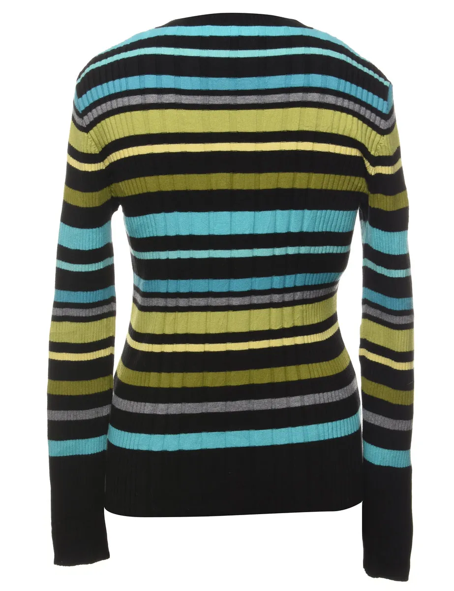 Jones New York Striped Jumper - L