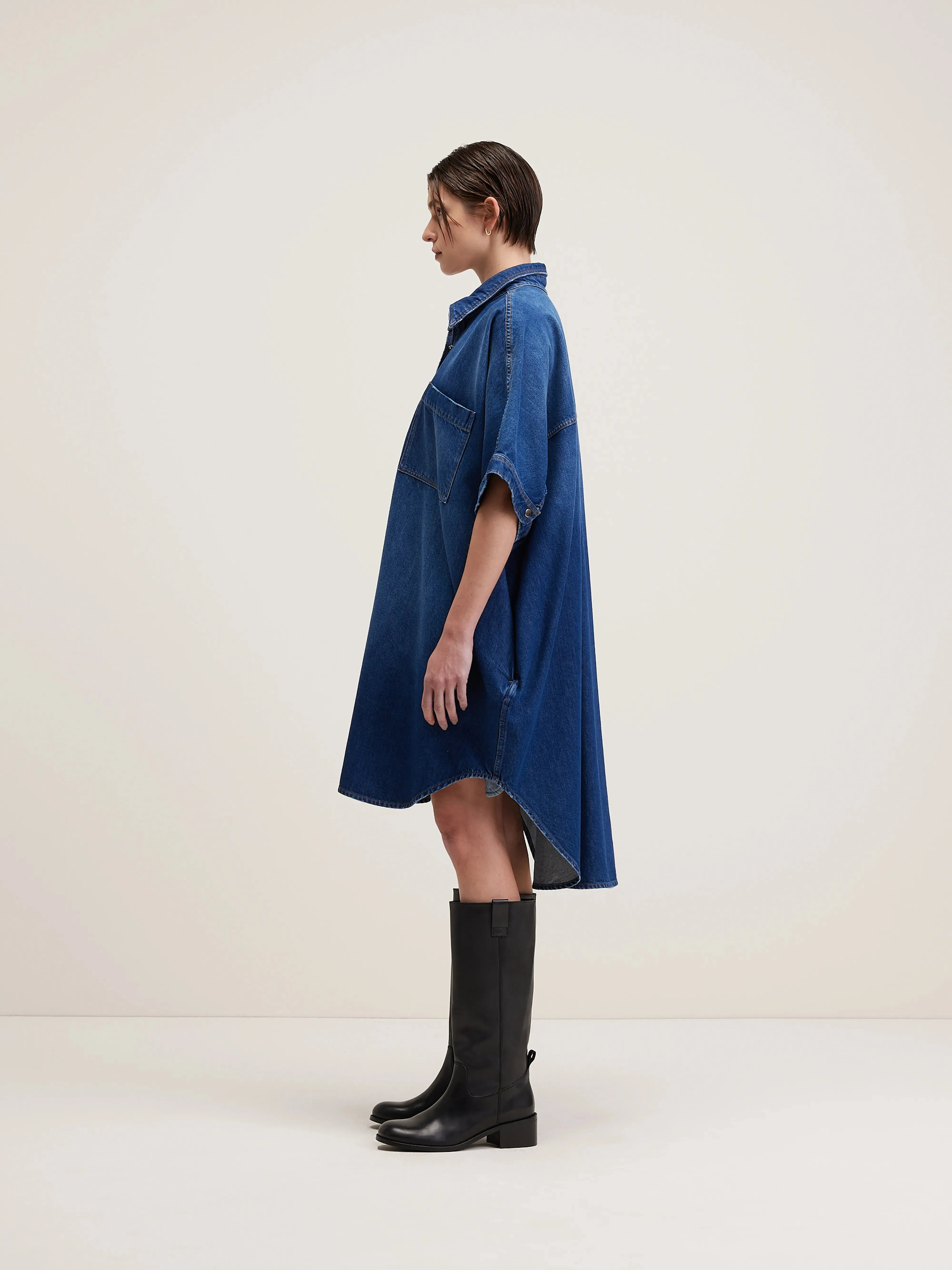 Klenn shirt dress (242 / W / BLUE STONE)