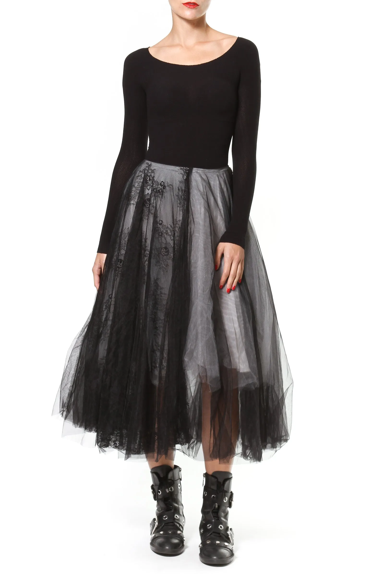 Lace & Tulle Statement Skirt