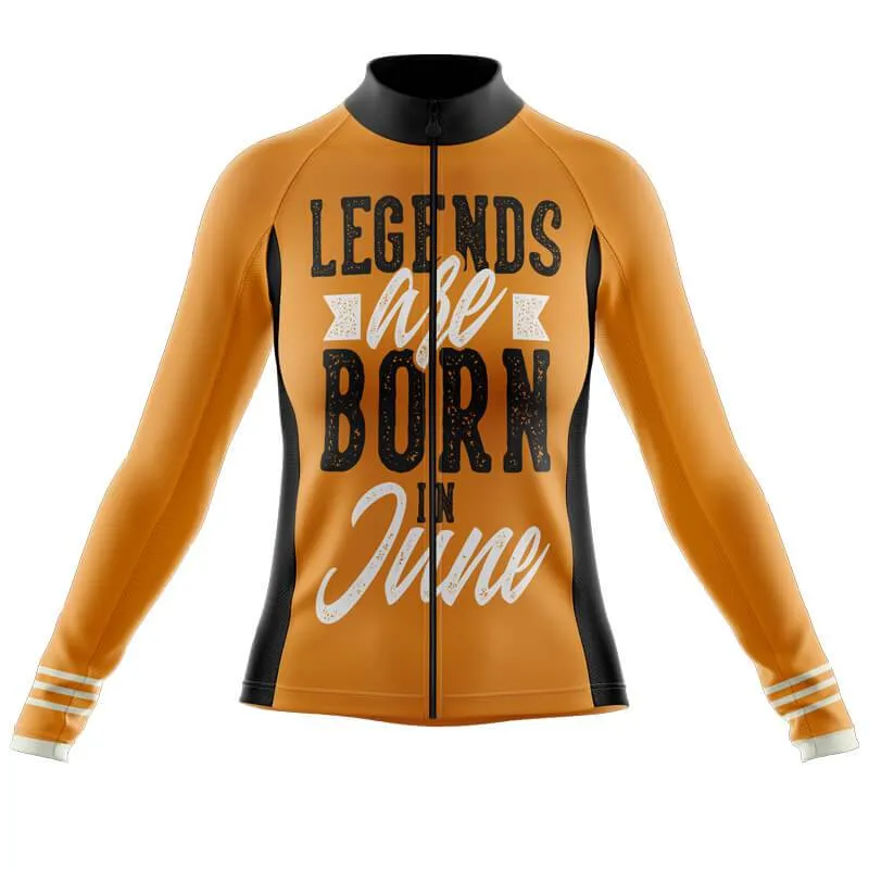 Legends are Born in June Thermal Club Jersey (Orange)