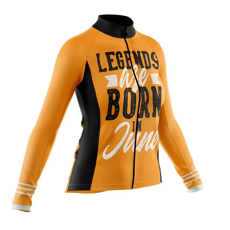 Legends are Born in June Thermal Club Jersey (Orange)