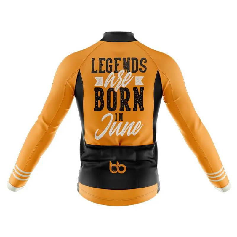 Legends are Born in June Thermal Club Jersey (Orange)