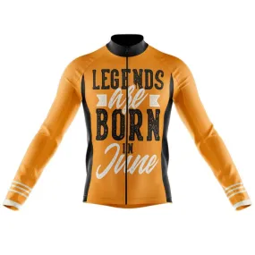 Legends are Born in June Thermal Club Jersey (Orange)