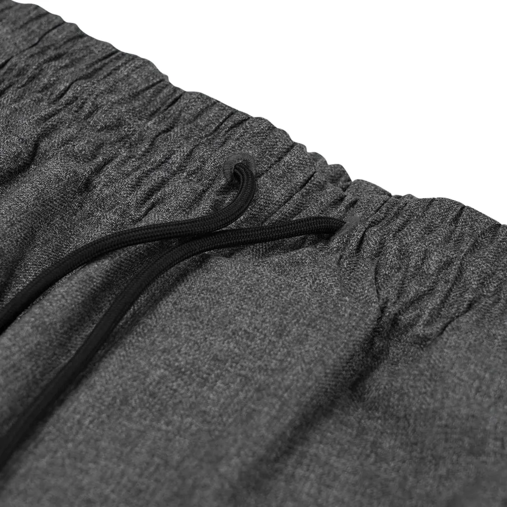 LOGO HERRINGBONE SUPER WIDE VENTILATION PANTS CHARCOAL