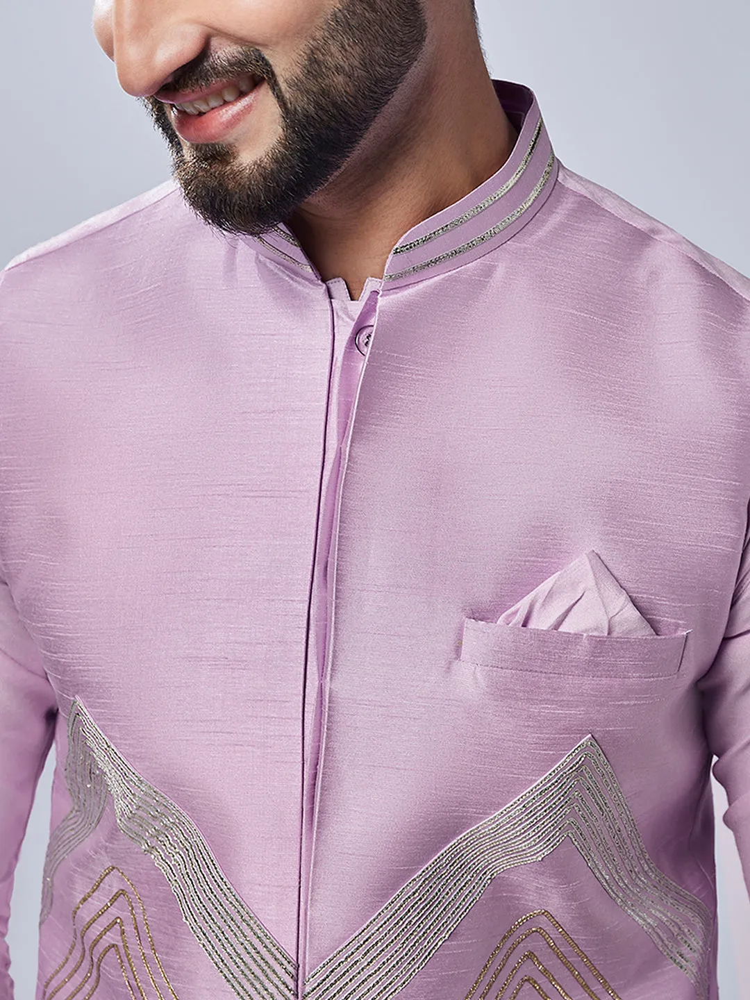 Men's Lavender Only Nehru Jacket