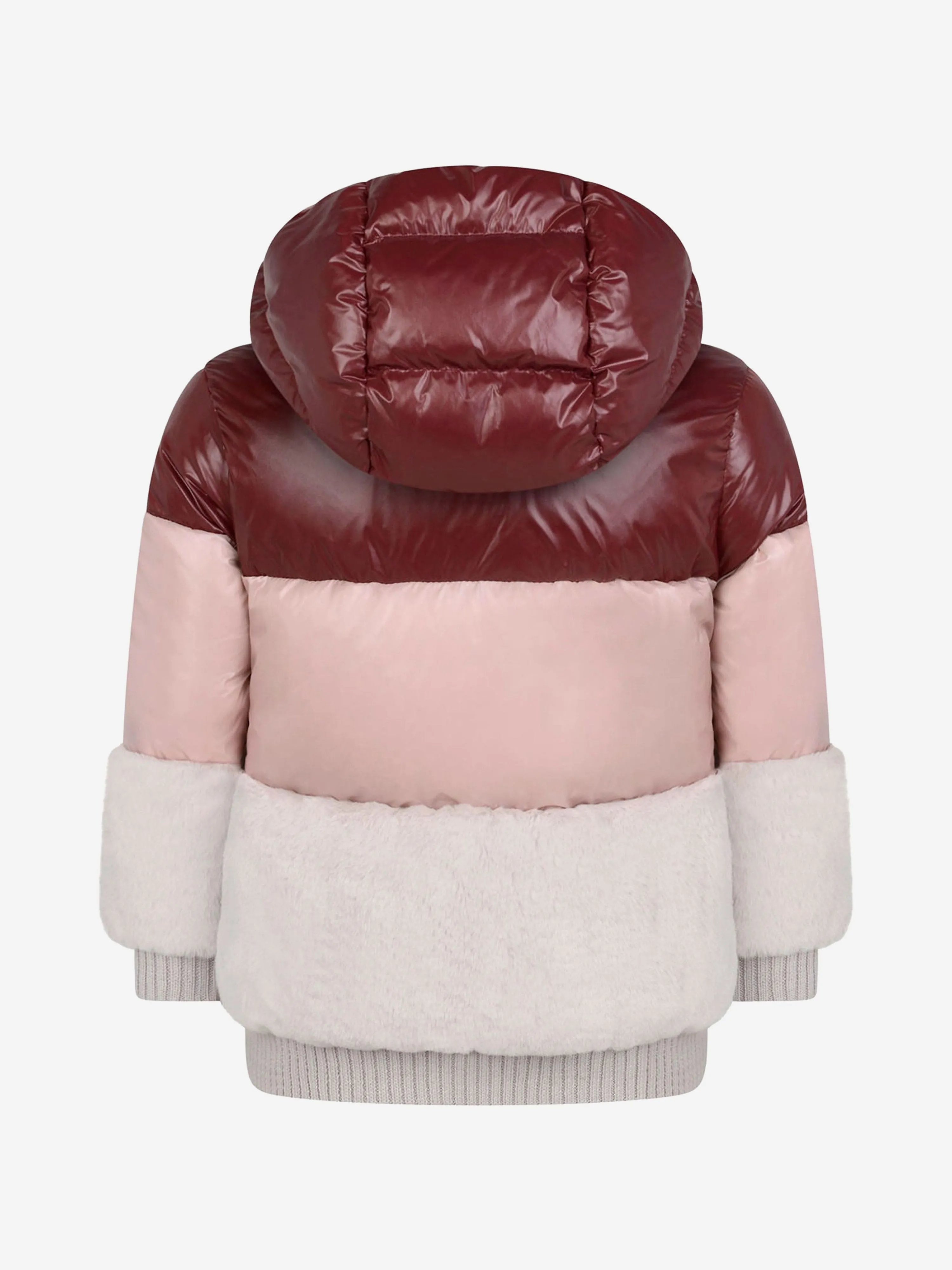 Moncler Girls Down Padded Logo Jacket