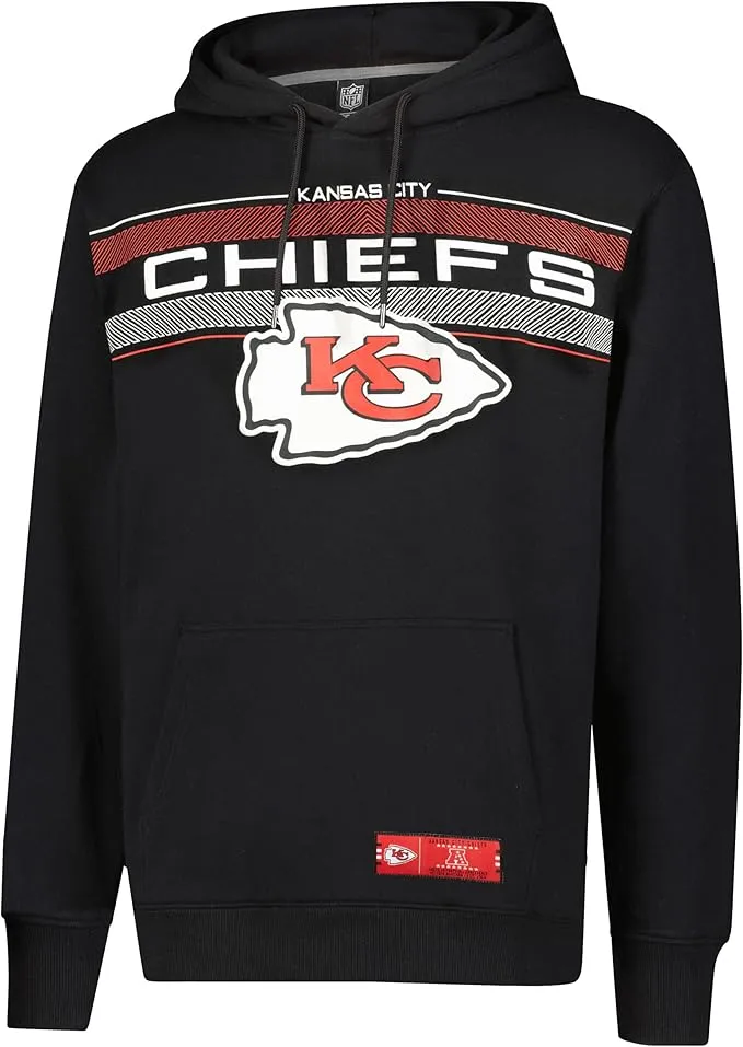 NFL Official Adults Super Soft Pullover Hoodie Sweatshirt - Warm Polyester Blend|Kansas City Chiefs