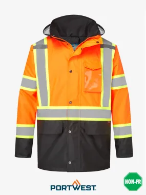 PortWest -  Hi-Vis X Back Contrast Winter Traffic Jacket - CA369