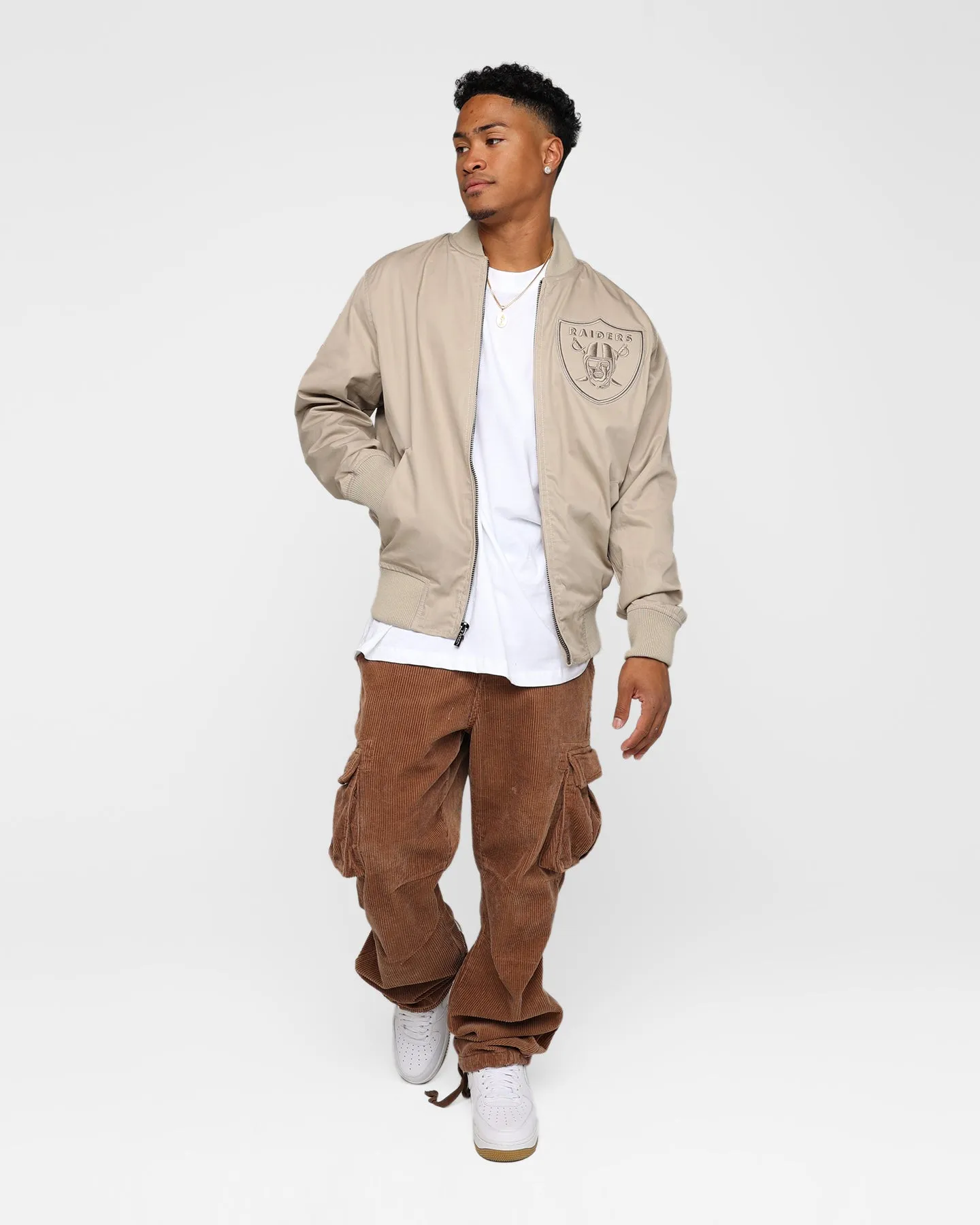 Pro Standard Las Vegas Raiders Neutral Jacket Taupe