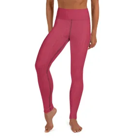 Raspberry Magenta High Waist Leggings