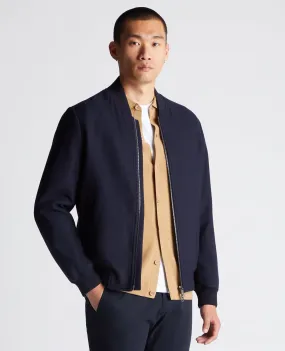 Regular Fit Wool-Blend Bomber Jacket