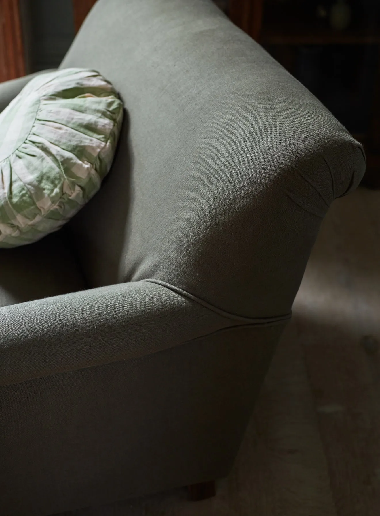 Remy Armchair, Ecru Linen