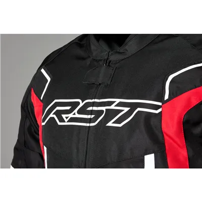 RST PILOT EVO CE MENS TEXTILE JACKET BLACK/RED/WHITE