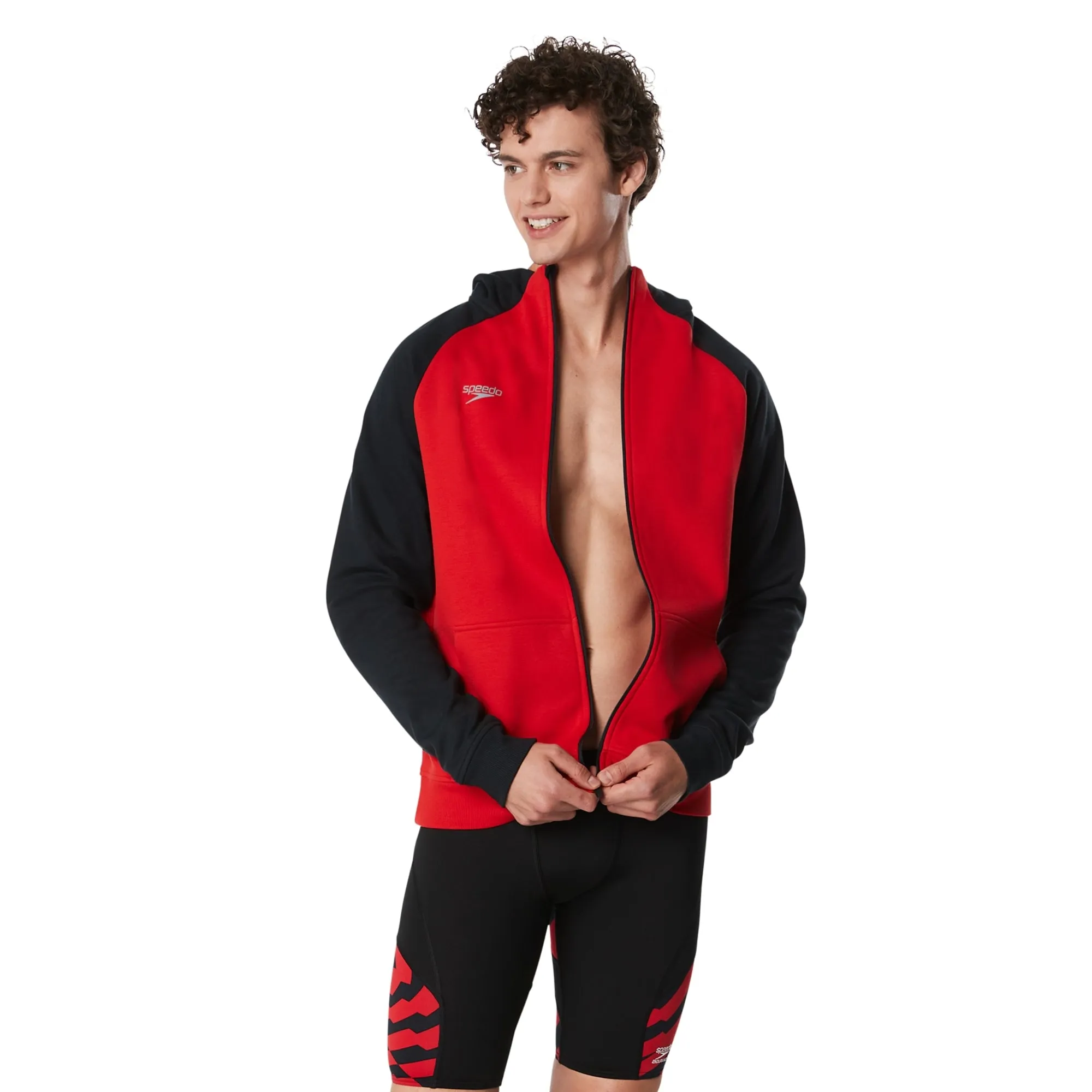 SPEEDO Adult Hooded Warm Up Jacket  Male