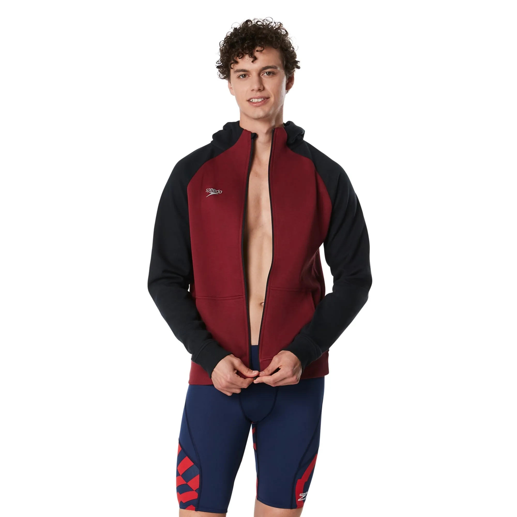 SPEEDO Adult Hooded Warm Up Jacket  Male