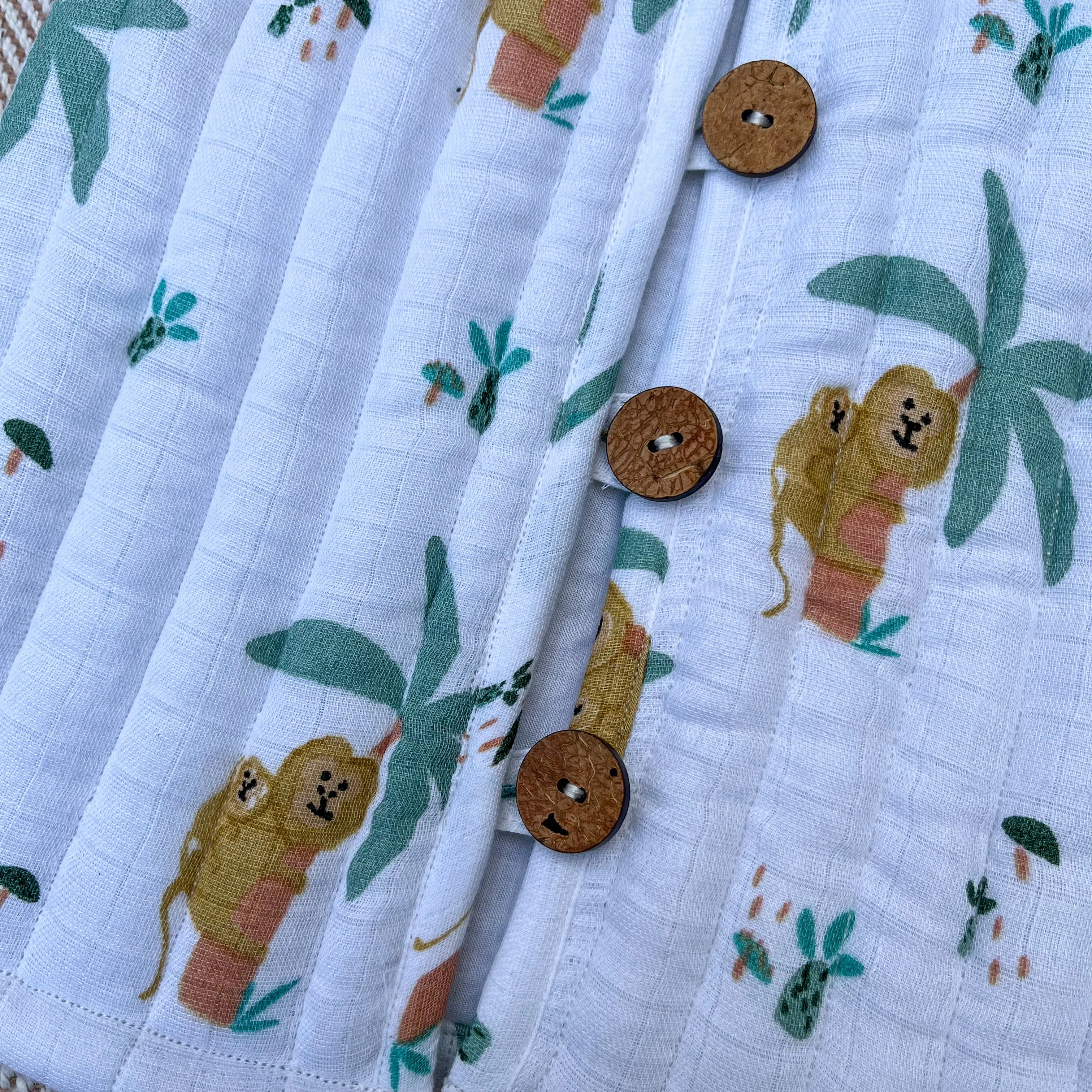 The Monkeying Around Muslin Jacket for Kids