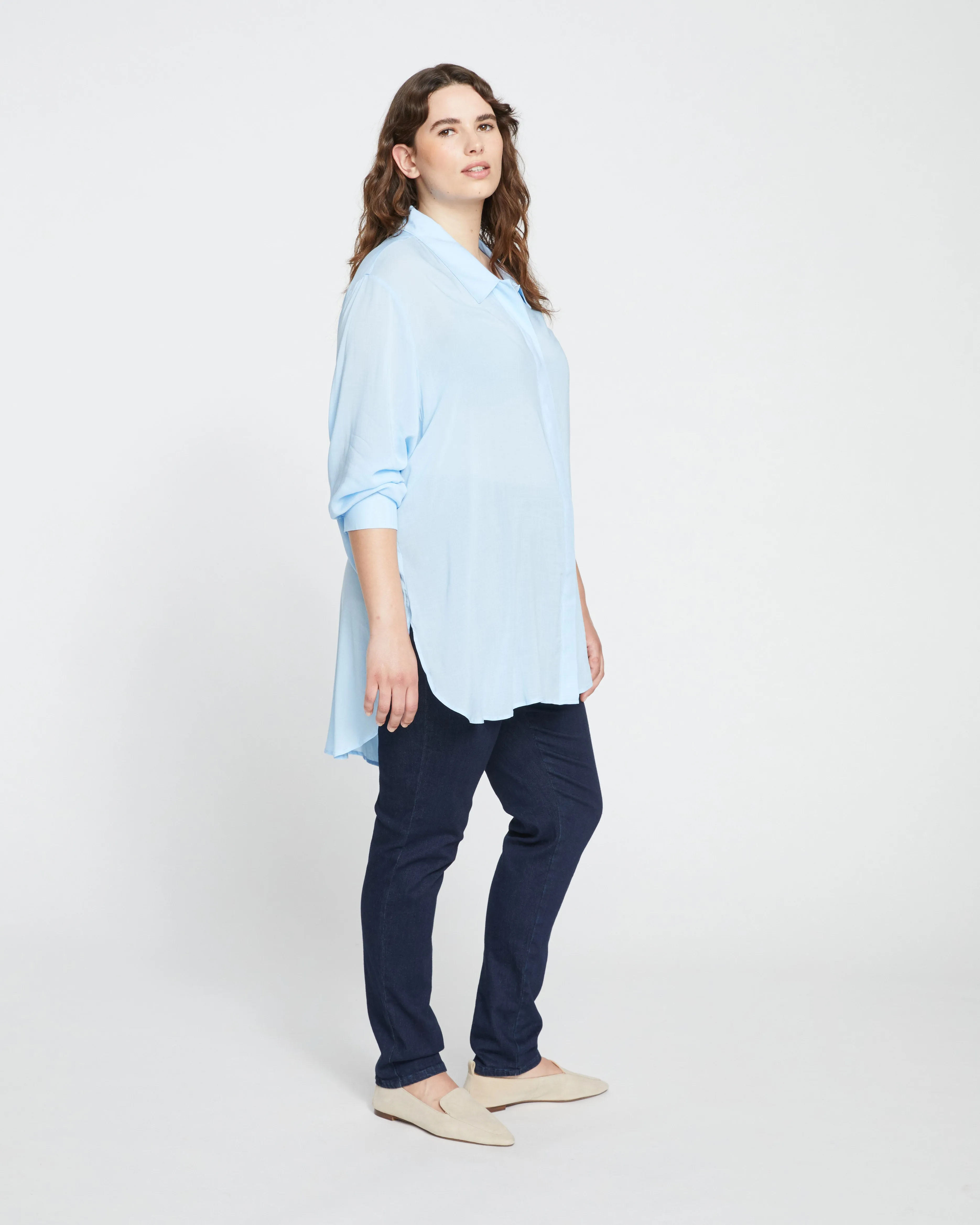 Toni Hi Low Tunic - Glacier