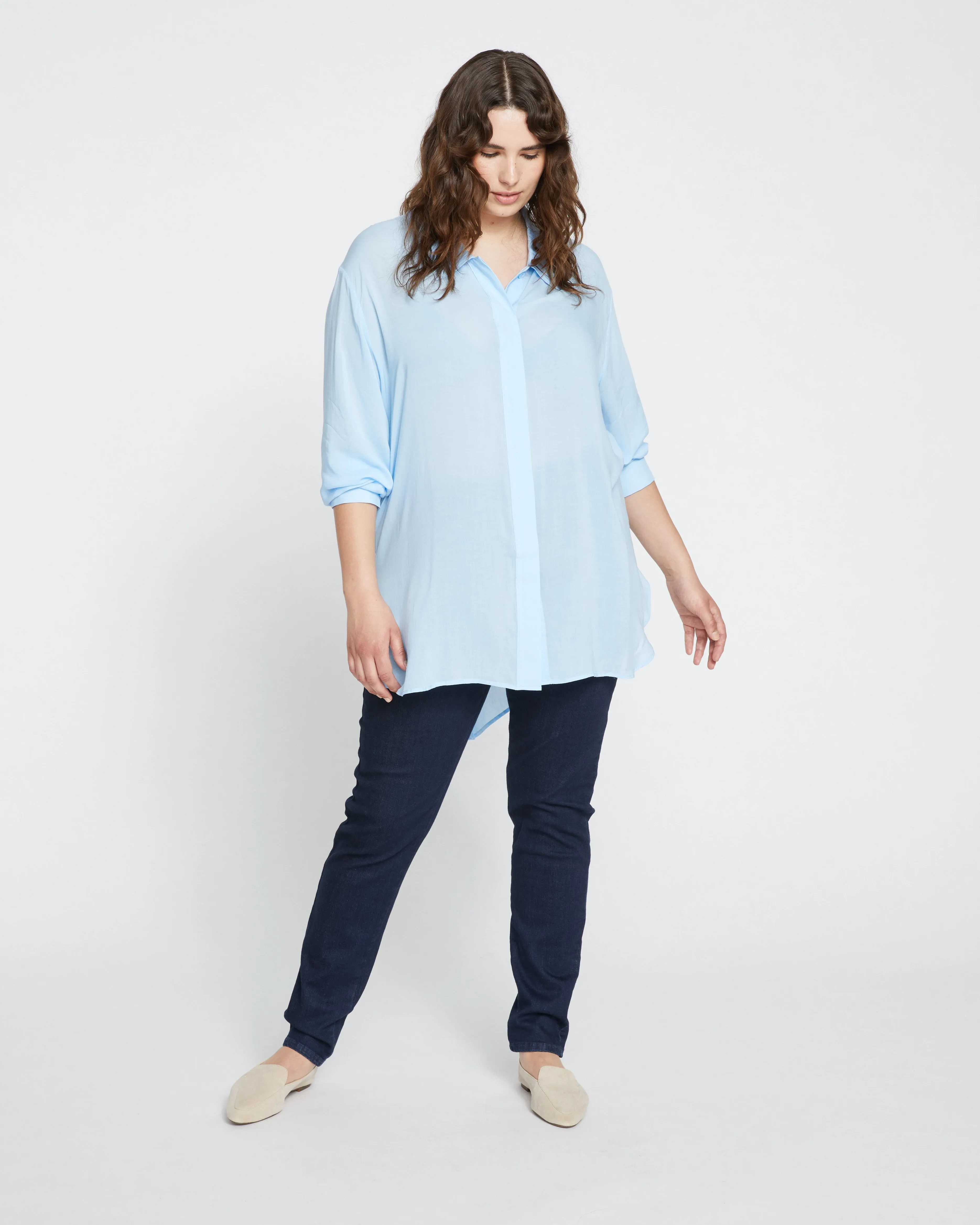 Toni Hi Low Tunic - Glacier