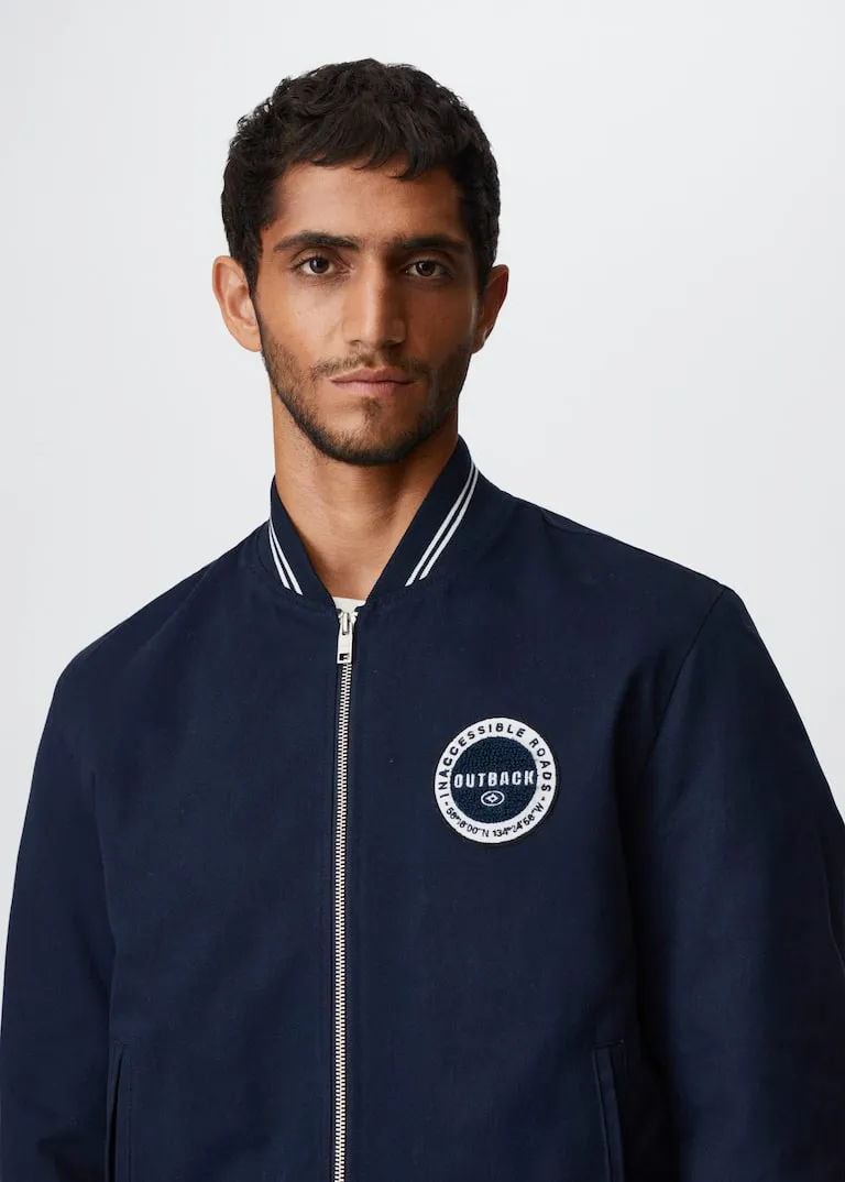 Varsity bomber jacket