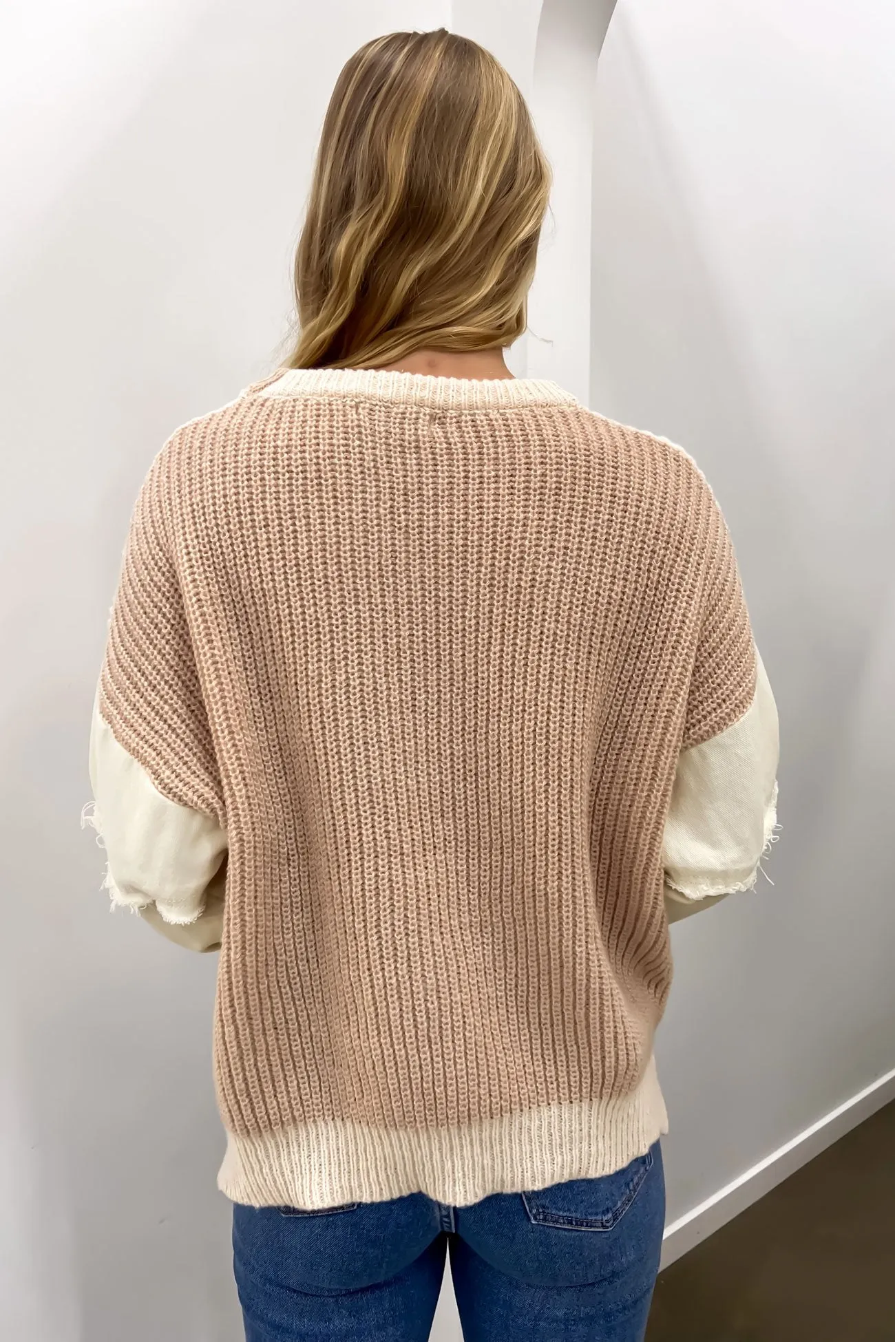 Vayla Knit Jumper Beige Cream