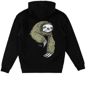 Welcome Sloth Hoodie - Black/Sage