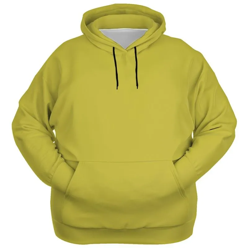 Yellow Pullover Hoodie | Unisex | with PLUS sizes | C0M0Y80K30